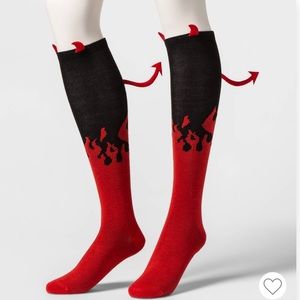 Halloween devil socks